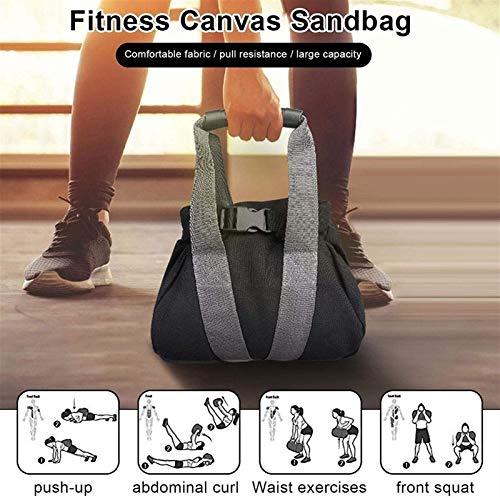 Bolsa De Entrenamiento De Peso Ajustable De 2pcs Sandbag, Entrenamiento De Levantamiento De Pesas Inicio Gimnasio Portátil Fuerza Equipo De Fitness con Asas Cómodas, Cremallera