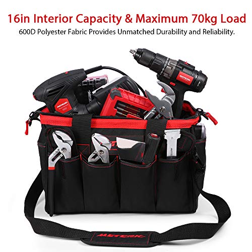 Bolsa de Herramientas, Meterk Bolsas Portaherramientas 40cm con 17 Múltiples Bolsillos con correa ajustable, Bolsa de almacenamiento de herramientas y con base de goma resistente al desgaste Bolsa de Herramientas, Meterk Bolsas Portaherramientas 40cm con 17 Múltiples Bolsillos con correa ajustable, Bolsa de almacenamiento de herramientas y con base de goma resistente al desgaste