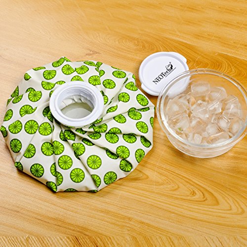 Bolsa de hielo - Tapón de rosca - Marca Neotech Care - Diseño (corazones, 12cm)
