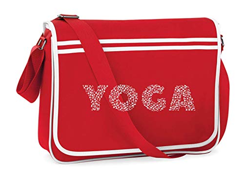 Bolsa de hombro para Yoga con tipografía de tipo de texto de Druckerlebnis24. Bolsa de hombro para Yoga con tipografía de tipo de texto de Druckerlebnis24.