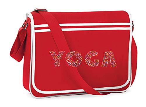Bolsa de hombro para Yoga con tipografía de tipo de texto de Druckerlebnis24. Bolsa de hombro para Yoga con tipografía de tipo de texto de Druckerlebnis24.