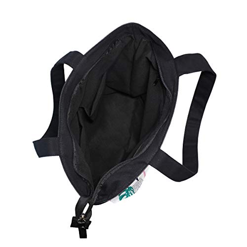 Bolsa de Lona con diseño de Flamenco de Hojas de Palma, para Mujer, para la Escuela, el Trabajo, el Gimnasio, Uso Diario Bolsa de Lona con diseño de Flamenco de Hojas de Palma, para Mujer, para la Escuela, el Trabajo, el Gimnasio, Uso Diario