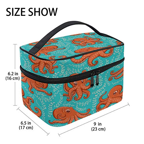 Bolsa de maquillaje de viaje Playa Madera Palma Hojas Estuche cosmético portátil Organizador Bolsa de aseo Bolsa de maquillaje Estuche de tren para mujeres Niñas Bolsa de maquillaje de viaje Playa Madera Palma Hojas Estuche cosmético portátil Organizador Bolsa de aseo Bolsa de maquillaje Estuche de tren para mujeres Niñas