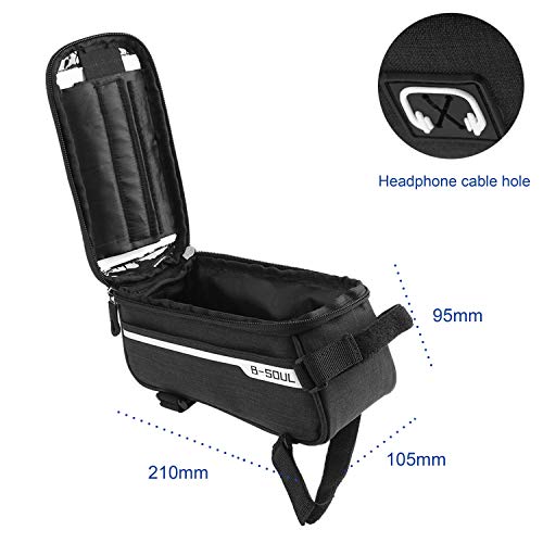 Bolsa de Marco de Bicicleta, Mini Bomba para Bicicleta,16 en 1 Herramienta multifunción para bicicleta con kit de parche y palancas para neumáticos,Soporte Movil Bicicleta Bolsa de Marco de Bicicleta, Mini Bomba para Bicicleta,16 en 1 Herramienta multifunción para bicicleta con kit de parche y palancas para neumáticos,Soporte Movil Bicicleta