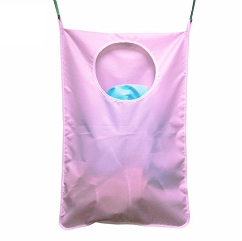 Bolsa de tela Oxford para ropa sucia que se cuelga en las puertas y se ahorra espacio + 2 ganchos de acero inoxidable + 2 ventosas, para dormitorio, cuarto del bebé residencia de estudiantes Bolsa de tela Oxford para ropa sucia que se cuelga en las puertas y se ahorra espacio + 2 ganchos de acero inoxidable + 2 ventosas, para dormitorio, cuarto del bebé residencia de estudiantes