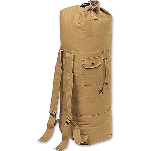 Bolsa de transporte con correa doble lona US mochila de colour camel