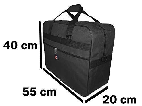 Bolsa de Viaje Tamaño Equipaje de Mano de Cabina - Bolsas Exactas para Easyjet y Ryanair - Equipaje de Viaje de 50 cm en 3 Colores - 50 cm x 40 cm x 20 cm 0,6 kg de Peso Ligero - Roamlite Jazzi RL56K Bolsa de Viaje Tamaño Equipaje de Mano de Cabina - Bolsas Exactas para Easyjet y Ryanair - Equipaje de Viaje de 50 cm en 3 Colores - 50 cm x 40 cm x 20 cm 0,6 kg de Peso Ligero - Roamlite Jazzi RL56K