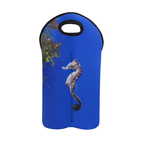 Bolsa de vino de 2 botellas Caballito de mar Peces de acuario Caballito de mar es un género de Sma Bolsa de transporte de vino Bolsa de regalo de botella con soporte de botella dob Bolsa de vino de 2 botellas Caballito de mar Peces de acuario Caballito de mar es un género de Sma Bolsa de transporte de vino Bolsa de regalo de botella con soporte de botella dob