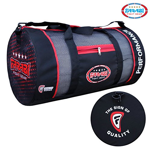Bolsa Farabi, para Equipos de Entrenamiento y Gimnasio, Artes Marciales Mixtas, Boxeo, de formación, de Viaje (Negra) Bolsa Farabi, para Equipos de Entrenamiento y Gimnasio, Artes Marciales Mixtas, Boxeo, de formación, de Viaje (Negra)