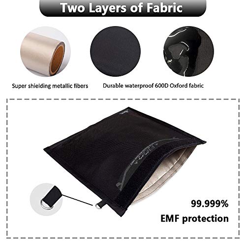 Bolsa Faraday para teléfono con llave de coche, funda con bloqueador de señal para tarjetas de crédito, protector de llamada WIFI GPS (L) Bolsa Faraday para teléfono con llave de coche, funda con bloqueador de señal para tarjetas de crédito, protector de llamada WIFI GPS (L)