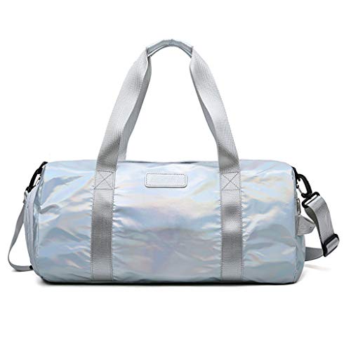 Bolsa holográfica deportiva para gimnasio, compartimento para zapatos para mujer, bolso de mano, equipaje ligero Bolsa holográfica deportiva para gimnasio, compartimento para zapatos para mujer, bolso de mano, equipaje ligero
