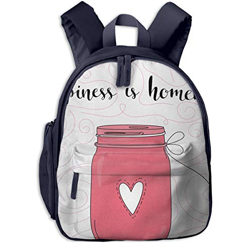Bolsa La Escuela Mochila con La Felicidad es remolinos de Letras caseras para Impermeable Mochilas para Niños Niñas Bolsa La Escuela Mochila con La Felicidad es remolinos de Letras caseras para Impermeable Mochilas para Niños Niñas