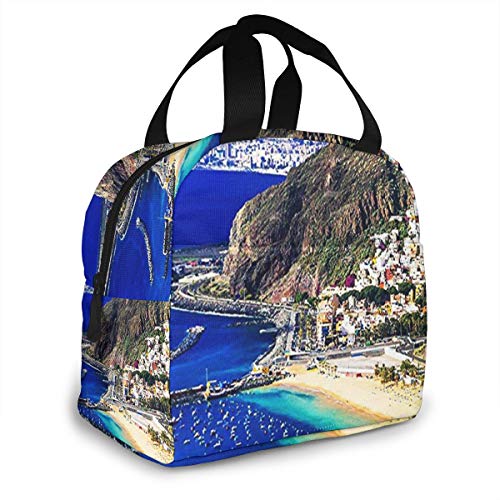 Bolsa Térmica Almuerzo Impermeable Fiambrera Isotermica, Bolsa Almuerzo Bolsa Comida Hombres, Mujeres y Niños San Andres Tenerife Bolsa Térmica Almuerzo Impermeable Fiambrera Isotermica, Bolsa Almuerzo Bolsa Comida Hombres, Mujeres y Niños San Andres Tenerife
