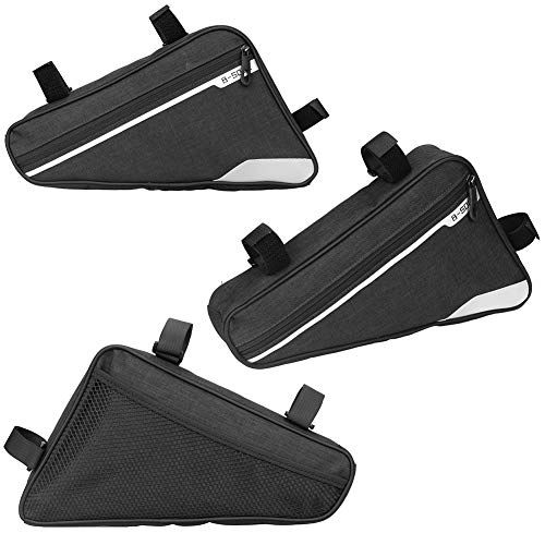 Bolsas Bicicleta Cuadro,Suvi Bolsa Triangular de Bicicleta,Bolsa del Tubo Frontal con Tiras Reflectantes,Bolsa Triangular de Gran Capacidad Adecuado para MTB Bicicleta Carretera, Bicicleta Montaña Bolsas Bicicleta Cuadro,Suvi Bolsa Triangular de Bicicleta,Bolsa del Tubo Frontal con Tiras Reflectantes,Bolsa Triangular de Gran Capacidad Adecuado para MTB Bicicleta Carretera, Bicicleta Montaña