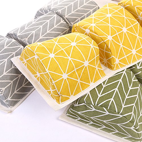 Bolsas de Almacenamiento para Colgar en la Pared  3 Piezas de Tela de Lino Colgando Organizador de Bolsillo con 3 Bolsillos para Cocina Dormitorio Baño Oficina