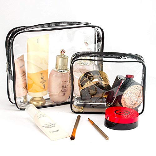 Bolsas de Aseo Transparente Viaje Impermeable Mujer Bolsa de Cosmético Organizador de Viaje 3 Pcs Bolsas de Aseo Transparente Viaje Impermeable Mujer Bolsa de Cosmético Organizador de Viaje 3 Pcs