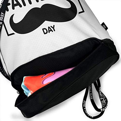 Bolsas de Gimnasia, Anime Drawstring Backpack Father's Day Like Print Travel Sport Yoga Gym Sack Bag Outdoor Bundle Backpack Laptop Bag Beach Rucksack for Men/Women