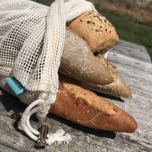 Bolsas reutilizables fruta. 4 bolsas reutilizables compra de malla de algodón para productos frescos. Lavables y transpirables para frutas, verduras, juguetes. Sin BPA, ecológicas y biodegradables. Bolsas reutilizables fruta. 4 bolsas reutilizables compra de malla de algodón para productos frescos. Lavables y transpirables para frutas, verduras, juguetes. Sin BPA, ecológicas y biodegradables.