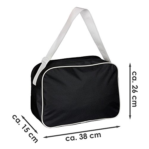 Bolso bandolera Retro I Love al levantar peso muerto negro Bolso bandolera Retro I Love al levantar peso muerto negro