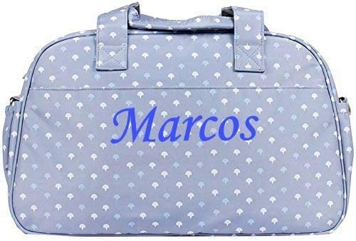 Bolso carrito bebe polipiel personalizado con nombre bordado + regalo de un babero -Danielstore