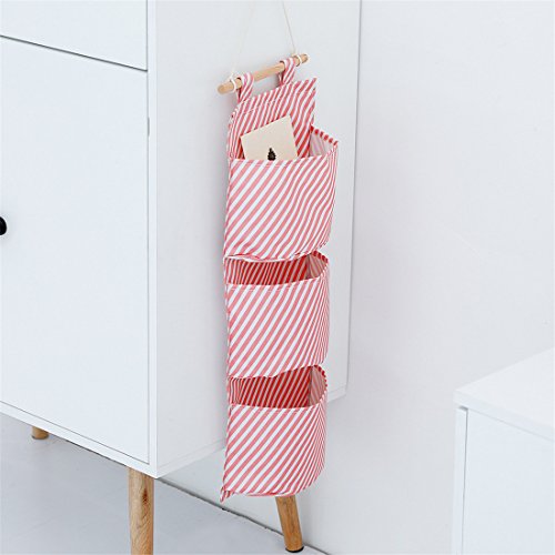 Bolso de almacenamiento de pared 3 bolsillos, tela de Oxford Organizador de bolsas de almacenamiento impermeable, sobre el organizador de la puerta de la sala de baño Dormitorio de la cocina Bolso de almacenamiento de pared 3 bolsillos, tela de Oxford Organizador de bolsas de almacenamiento impermeable, sobre el organizador de la puerta de la sala de baño Dormitorio de la cocina