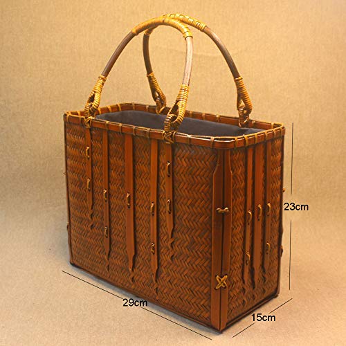 Bolso De Bambú Mujer Bolsa Totes De Tejido A Mano Trenzado Playa Cesta Regalos Hechos A Mano Compras Caja De Almacenamiento,A Bolso De Bambú Mujer Bolsa Totes De Tejido A Mano Trenzado Playa Cesta Regalos Hechos A Mano Compras Caja De Almacenamiento,A