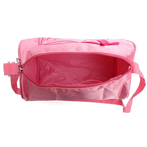 Bolso de hombro Kungfu Mall de lona con diseƱo de ballet, color rosa, para niƱas y bebƩs Bolso de hombro Kungfu Mall de lona con diseƱo de ballet, color rosa, para niƱas y bebƩs