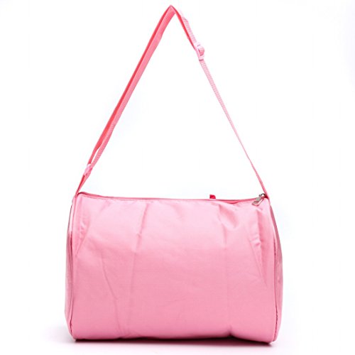 Bolso de hombro Kungfu Mall de lona con diseƱo de ballet, color rosa, para niƱas y bebƩs Bolso de hombro Kungfu Mall de lona con diseƱo de ballet, color rosa, para niƱas y bebƩs