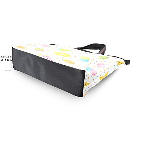 Bolso de mano Bolsos Monedero Compras para mujeres Niñas Señoras Estudiante Correa de peso ligero Horario de verano Helado de limón Bolsos de hombro de sandía Bolso de mano Bolsos Monedero Compras para mujeres Niñas Señoras Estudiante Correa de peso ligero Horario de verano Helado de limón Bolsos de hombro de sandía