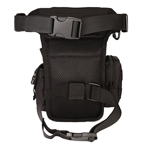 Bolso Hombre Pierna Militar táctico Impermeable de Nylon Paseo al Aire Libre Bolso de la Gota de la Gota de la Motocicleta Que Monta Multiusos Fanny cinturón de la Cadera Paquete de Bum (#01Negro) Bolso Hombre Pierna Militar táctico Impermeable de Nylon Paseo al Aire Libre Bolso de la Gota de la Gota de la Motocicleta Que Monta Multiusos Fanny cinturón de la Cadera Paquete de Bum (#01Negro)