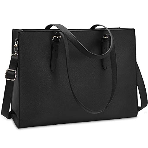 Bolso Mujer Bolsos Bandolera para Ordenador Portátil 15.6 Pulgadas Impermeable Bolsos de Mujer Cuero PU Universidad Shopper Bolsa Tote Negro Bolso Mujer Bolsos Bandolera para Ordenador Portátil 15.6 Pulgadas Impermeable Bolsos de Mujer Cuero PU Universidad Shopper Bolsa Tote Negro