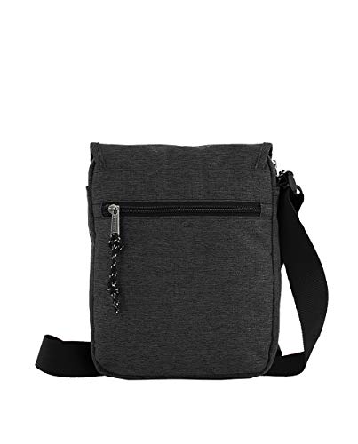 Bolso para Hombre Bolso Bandolera Coronel Tapiocca Casual con Solapa Bolsillos y Cremallera Denim 24 cm Negro Bolso para Hombre Bolso Bandolera Coronel Tapiocca Casual con Solapa Bolsillos y Cremallera Denim 24 cm Negro