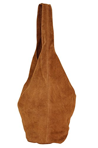 Bolso para hombro, de cuero, para mujer WL818., color Marrón, talla XL