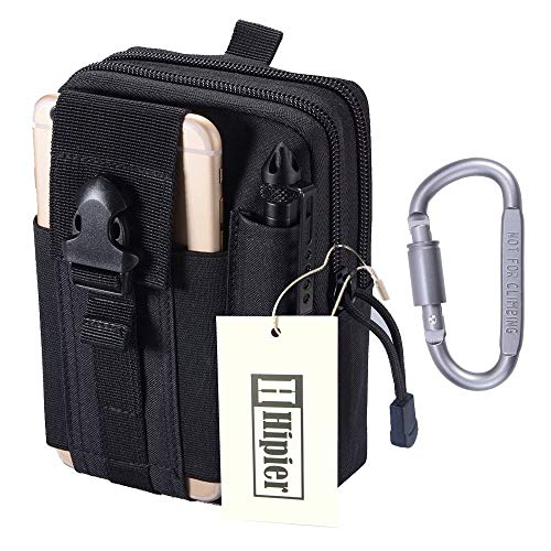 Bolso Táctico Militar Portátil Multiuso Bolsa Tactica Cintura Riñonera Compacta EDC Molle Pouch para Viaje Senderismo Outdoor Sport (Negro) Bolso Táctico Militar Portátil Multiuso Bolsa Tactica Cintura Riñonera Compacta EDC Molle Pouch para Viaje Senderismo Outdoor Sport (Negro)