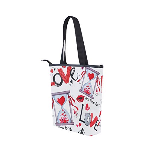 Bolsos de hombro Monedero Compras para mujeres Niñas Damas Bolsos de estudiantes Bolso de mano Ciudad Correa de peso ligero Patrón sin costuras Día de San Valentín Palabras de amor Reloj de arena Bolsos de hombro Monedero Compras para mujeres Niñas Damas Bolsos de estudiantes Bolso de mano Ciudad Correa de peso ligero Patrón sin costuras Día de San Valentín Palabras de amor Reloj de arena