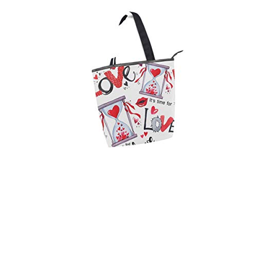 Bolsos de hombro Monedero Compras para mujeres Niñas Damas Bolsos de estudiantes Bolso de mano Ciudad Correa de peso ligero Patrón sin costuras Día de San Valentín Palabras de amor Reloj de arena Bolsos de hombro Monedero Compras para mujeres Niñas Damas Bolsos de estudiantes Bolso de mano Ciudad Correa de peso ligero Patrón sin costuras Día de San Valentín Palabras de amor Reloj de arena