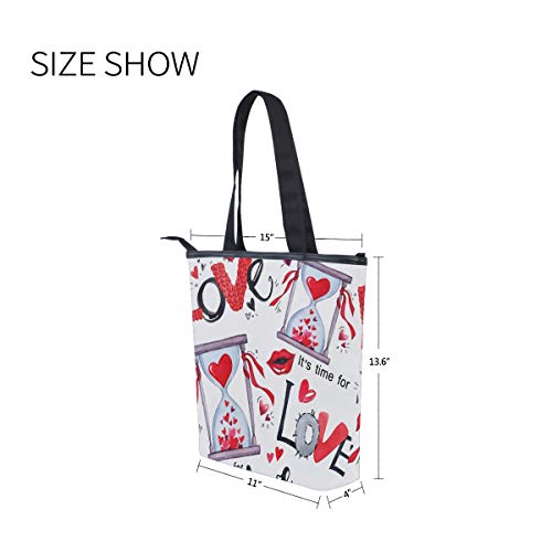 Bolsos de hombro Monedero Compras para mujeres Niñas Damas Bolsos de estudiantes Bolso de mano Ciudad Correa de peso ligero Patrón sin costuras Día de San Valentín Palabras de amor Reloj de arena Bolsos de hombro Monedero Compras para mujeres Niñas Damas Bolsos de estudiantes Bolso de mano Ciudad Correa de peso ligero Patrón sin costuras Día de San Valentín Palabras de amor Reloj de arena