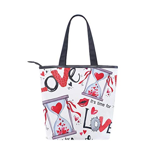 Bolsos de hombro Monedero Compras para mujeres Niñas Damas Bolsos de estudiantes Bolso de mano Ciudad Correa de peso ligero Patrón sin costuras Día de San Valentín Palabras de amor Reloj de arena Bolsos de hombro Monedero Compras para mujeres Niñas Damas Bolsos de estudiantes Bolso de mano Ciudad Correa de peso ligero Patrón sin costuras Día de San Valentín Palabras de amor Reloj de arena