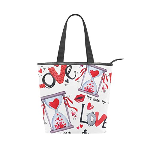 Bolsos de hombro Monedero Compras para mujeres Niñas Damas Bolsos de estudiantes Bolso de mano Ciudad Correa de peso ligero Patrón sin costuras Día de San Valentín Palabras de amor Reloj de arena Bolsos de hombro Monedero Compras para mujeres Niñas Damas Bolsos de estudiantes Bolso de mano Ciudad Correa de peso ligero Patrón sin costuras Día de San Valentín Palabras de amor Reloj de arena