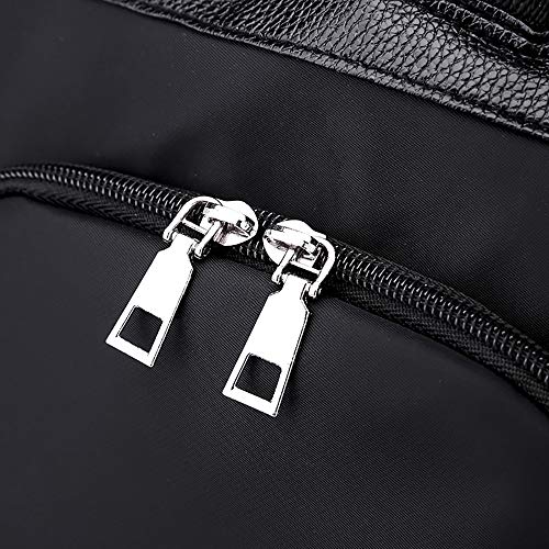 Bolsos Mochilas Antirrobo Tipo Casual de Viaje y Escuela de Tela Oxford para Hombre y Chicos de Gran Capacidad Bolsos de Personalidad Diario Paquete de Cuero Vintage Messenger Bag Backpack (Negro) Bolsos Mochilas Antirrobo Tipo Casual de Viaje y Escuela de Tela Oxford para Hombre y Chicos de Gran Capacidad Bolsos de Personalidad Diario Paquete de Cuero Vintage Messenger Bag Backpack (Negro)