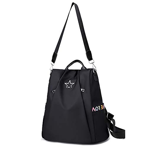 Bolsos Mochilas Antirrobo Tipo Casual de Viaje y Escuela de Tela Oxford para Hombre y Chicos de Gran Capacidad Bolsos de Personalidad Diario Paquete de Cuero Vintage Messenger Bag Backpack (Negro) Bolsos Mochilas Antirrobo Tipo Casual de Viaje y Escuela de Tela Oxford para Hombre y Chicos de Gran Capacidad Bolsos de Personalidad Diario Paquete de Cuero Vintage Messenger Bag Backpack (Negro)