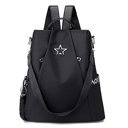 Bolsos Mochilas Antirrobo Tipo Casual de Viaje y Escuela de Tela Oxford para Hombre y Chicos de Gran Capacidad Bolsos de Personalidad Diario Paquete de Cuero Vintage Messenger Bag Backpack (Negro) Bolsos Mochilas Antirrobo Tipo Casual de Viaje y Escuela de Tela Oxford para Hombre y Chicos de Gran Capacidad Bolsos de Personalidad Diario Paquete de Cuero Vintage Messenger Bag Backpack (Negro)