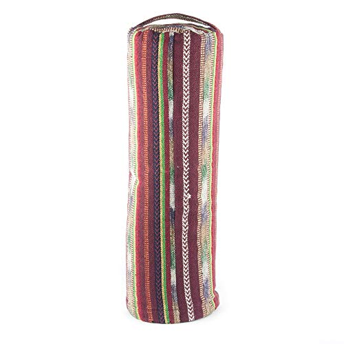 Bolster de yoga tribal de 60 x 20 cm, redondo, 3,75 kg, acolchado con cáscara de trigo sarraceno – para posiciones de yoga de recuperación y relajación profunda Bolster de yoga tribal de 60 x 20 cm, redondo, 3,75 kg, acolchado con cáscara de trigo sarraceno – para posiciones de yoga de recuperación y relajación profunda
