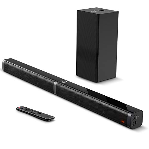 Bomaker Barra de Sonido 2.1 para TV, 4K&HD 100W con Subwoofer, Potencia 120 dB, Bluetooth 5.0, 5 Modos de Sonido, Óptico, 3,5 mm AUX, USB, para Cine en Casa, Tapio V-Negro Bomaker Barra de Sonido 2.1 para TV, 4K&HD 100W con Subwoofer, Potencia 120 dB, Bluetooth 5.0, 5 Modos de Sonido, Óptico, 3,5 mm AUX, USB, para Cine en Casa, Tapio V-Negro