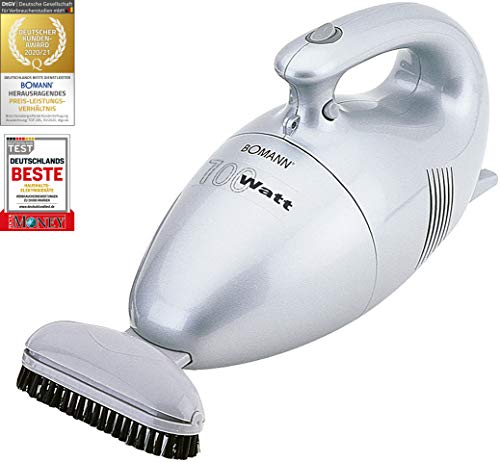 Bomann CB 947 Aspiradora de Mano, Tamaño Compacto, 700 W, 0.3 litros, 81 Decibelios, Plástico, Plata Bomann CB 947 Aspiradora de Mano, Tamaño Compacto, 700 W, 0.3 litros, 81 Decibelios, Plástico, Plata
