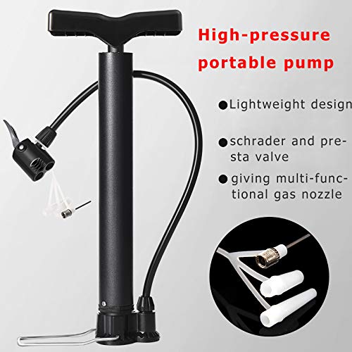 Bomba de Bicicleta de 120PSI, Bomba de Aire para Ciclismo, Bola de Juguete, Mini Bomba de Mano, MTB, Carretera de montaña, plástico + Bomba de Bicicleta de aleación de Aluminio Bomba de Bicicleta de 120PSI, Bomba de Aire para Ciclismo, Bola de Juguete, Mini Bomba de Mano, MTB, Carretera de montaña, plástico + Bomba de Bicicleta de aleación de Aluminio