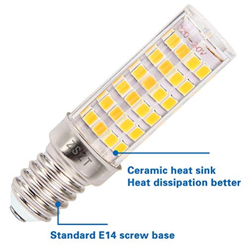 Bombilla extractor cocina, ZSZT bombilla led e14 7w rosca Edison pequeña (SES), equivalente a bombilla halógena de 50W, Blanco cálido 3000K, 2 unidades Bombilla extractor cocina, ZSZT bombilla led e14 7w rosca Edison pequeña (SES), equivalente a bombilla halógena de 50W, Blanco cálido 3000K, 2 unidades