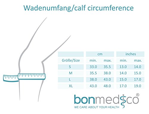bonmedico Vido Soporte de Pantorrilla para Alivio de Dolor, Paquete de 2, S