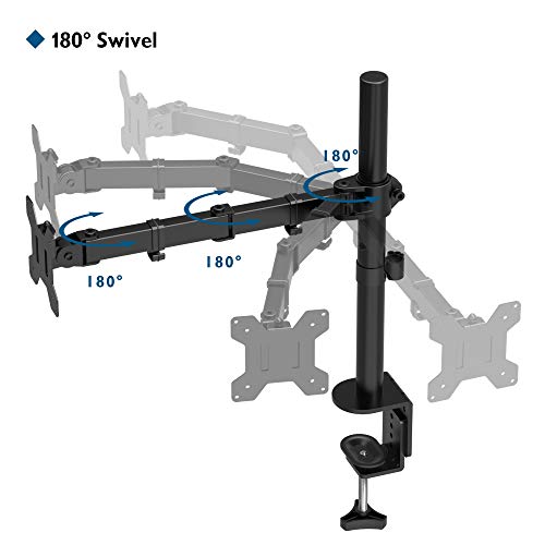 BONTEC Soporte para Monitor 13-32 Zoll y La Base Ajustable de Brazo de Escritorio de Las Pantallas de Monitor de TV, LCD y Computadora Altura Ajustable 10 kg VESA 75x75/100x100 Negro BONTEC Soporte para Monitor 13-32 Zoll y La Base Ajustable de Brazo de Escritorio de Las Pantallas de Monitor de TV, LCD y Computadora Altura Ajustable 10 kg VESA 75x75/100x100 Negro