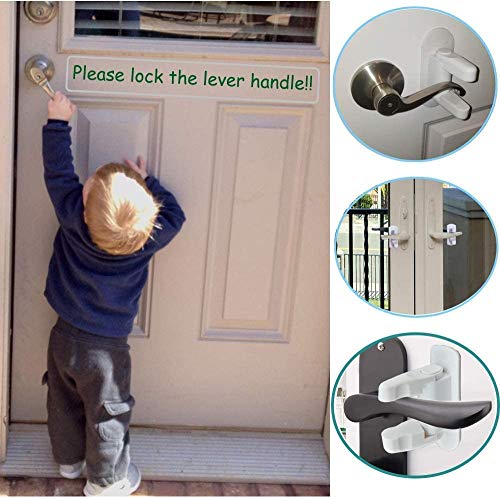 BOODON Cerraduras Para Puerta a Prueba de Bebés Manija de Seguridad Para Niños Bloqueo de la Palanca Cierres con 3M Resistente Adhesivo Fuerte Sin Herramientas o Perforaciones(White) (2 Pack) BOODON Cerraduras Para Puerta a Prueba de Bebés Manija de Seguridad Para Niños Bloqueo de la Palanca Cierres con 3M Resistente Adhesivo Fuerte Sin Herramientas o Perforaciones(White) (2 Pack)